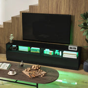 Aosom TV Stand Led Lighted TV Stand For Up To 75" TV with Storage Drawers - Available in 2 Colours