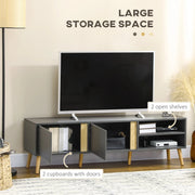 Aosom TV Stand TV Stand For Up To 55" TV in Dark Grey