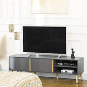 Aosom TV Stand TV Stand For Up To 55" TV in Dark Grey
