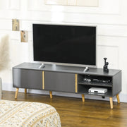 Aosom TV Stand TV Stand For Up To 55" TV in Dark Grey