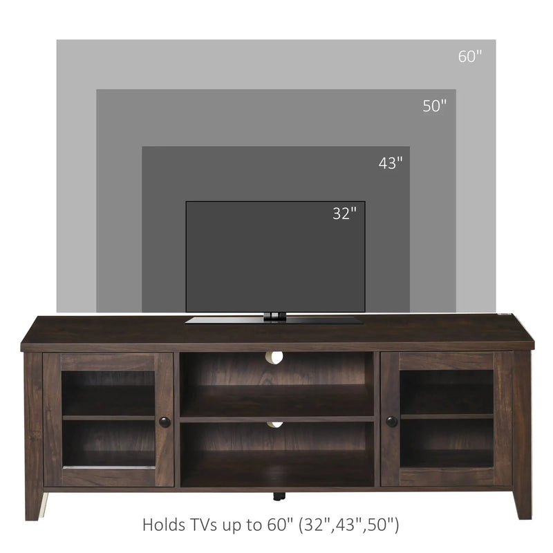 Aosom TV Stand TV Stand For Up To 60" TV - Available in 3 Colours