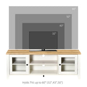 Aosom TV Stand TV Stand For Up To 60" TV - Available in 3 Colours