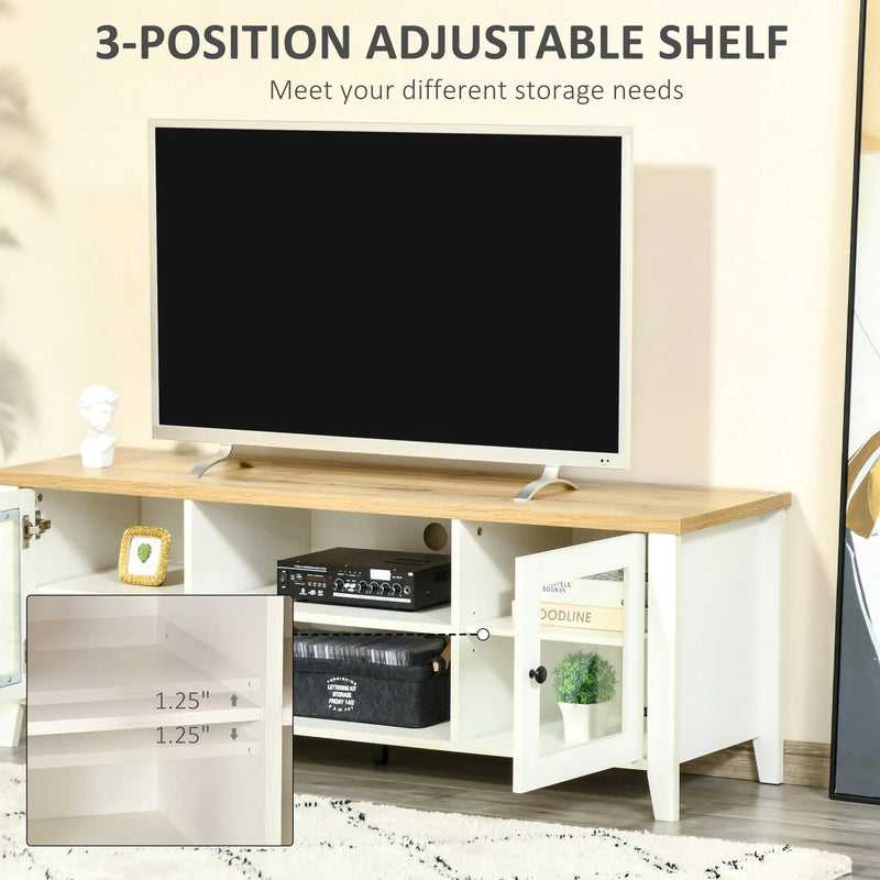 Aosom TV Stand TV Stand For Up To 60" TV - Available in 3 Colours