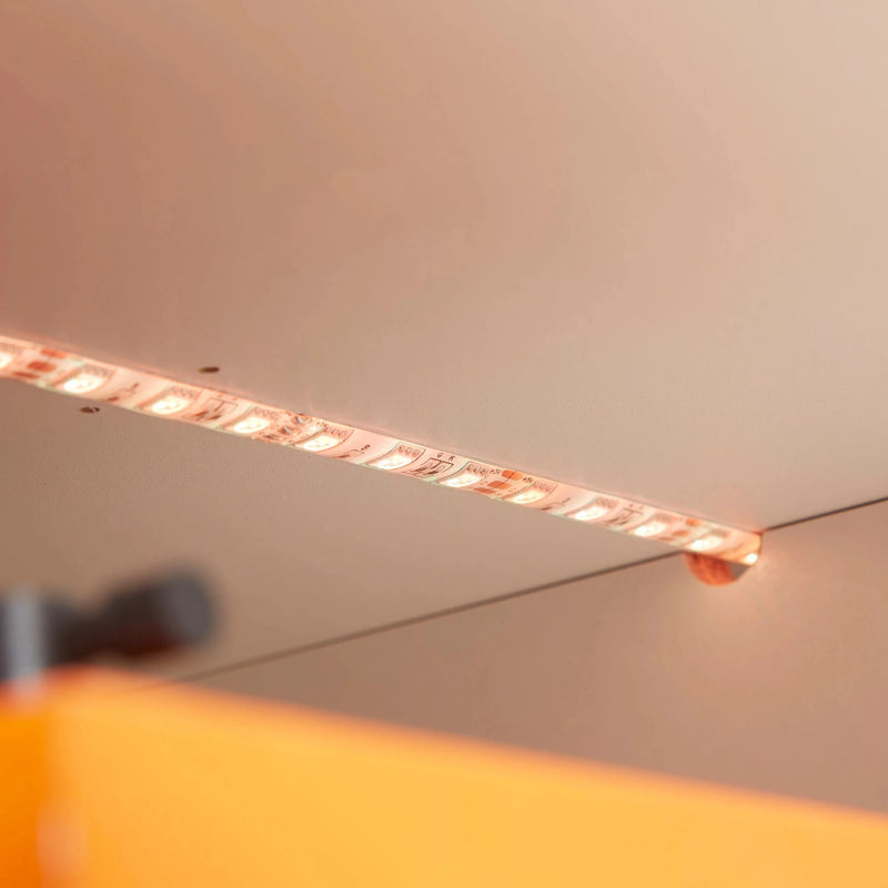 Aosom TV Stand TV Stand With Led Lights And Storage Shelves - Available in 4 Colours