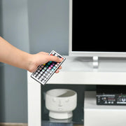 Aosom TV Stand TV Stand With Led Lights And Storage Shelves - Available in 4 Colours