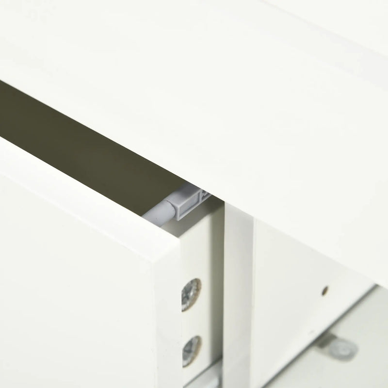 Aosom TV Stand TV Stand With Led Lights And Storage Shelves - Available in 4 Colours