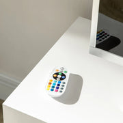 Aosom TV Stand TV Stand With Led Lights And Storage Shelves - Available in 4 Colours