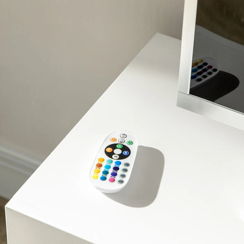 Aosom TV Stand TV Stand With Led Lights And Storage Shelves - Available in 4 Colours