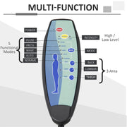 Aosom Vinsetto Office Chair High Back 6-Point Vibration Massage Reclining 360° Swivel Height Adjustable with Retractable Footrest