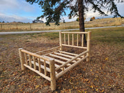 Canadian Log Furniture Bed Frame Log Bed Frame - Traditional