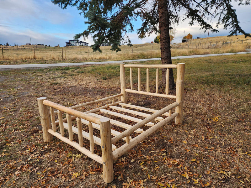 Canadian Log Furniture Bed Frame Log Bed Frame - Traditional