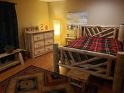 Canadian Log Furniture Bed Frame Log Bed Frame - Yellowstone
