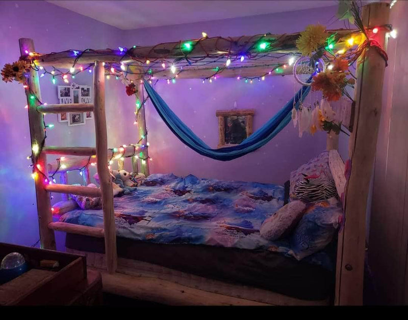 Canadian Log Furniture Bedroom Log Bunk Bed