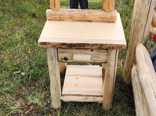 Canadian Log Furniture Nightstand Log Nightstand