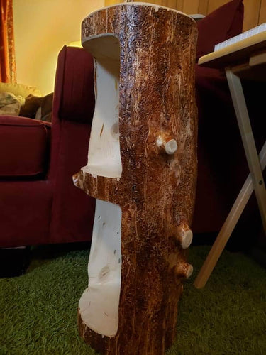 Canadian Log Furniture Nightstand Stump Nightstand