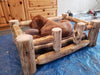 Canadian Log Furniture pet Log Dog Bed