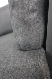 CIEUX Sectional Bordeaux Outdoor Patio Aluminum Metal Reversible Sectional with Adjustable Seat in Grey