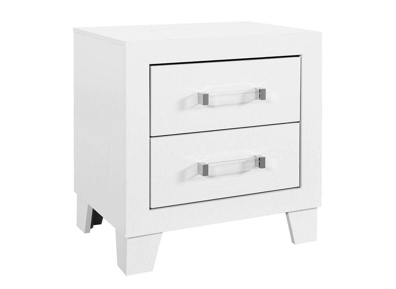 IFDC Bedroom Set Lucia 6 Piece White Bedroom Furniture Set - Available in 3 Sizes