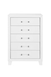 IFDC Bedroom Set Lucia 6 Piece White Bedroom Furniture Set - Available in 3 Sizes