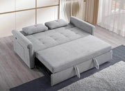 IFDC Sofa Leamington Tufted Grey Sofa Bed - Available in 2 Sizes