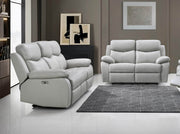 IFDC Sofa Set Sofa and Loveseat Leather Match Power Recliner Living Room Collection