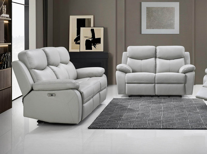 IFDC Sofa Set Sofa and Loveseat Leather Match Power Recliner Living Room Collection