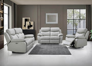 IFDC Sofa Set Sofa Loveseat and Chair Leather Match Power Recliner Living Room Collection