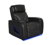 Jag's International Reclining Chairs Nexus Chair - Power Reclining w/ Power Headrest - Black Leather