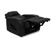 Jag's International Reclining Chairs Nexus Chair - Power Reclining w/ Power Headrest - Black Leather