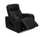 Jag's International Reclining Chairs Nexus Chair - Power Reclining w/ Power Headrest - Black Leather