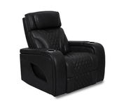 Jag's International Reclining Chairs Nexus Chair - Power Reclining w/ Power Headrest - Black Leather