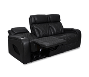 Jag's International Reclining Sofas Nexus Sofa - Power Reclining w/ Power Headrests - Black Leather