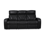 Jag's International Reclining Sofas Nexus Sofa - Power Reclining w/ Power Headrests - Black Leather