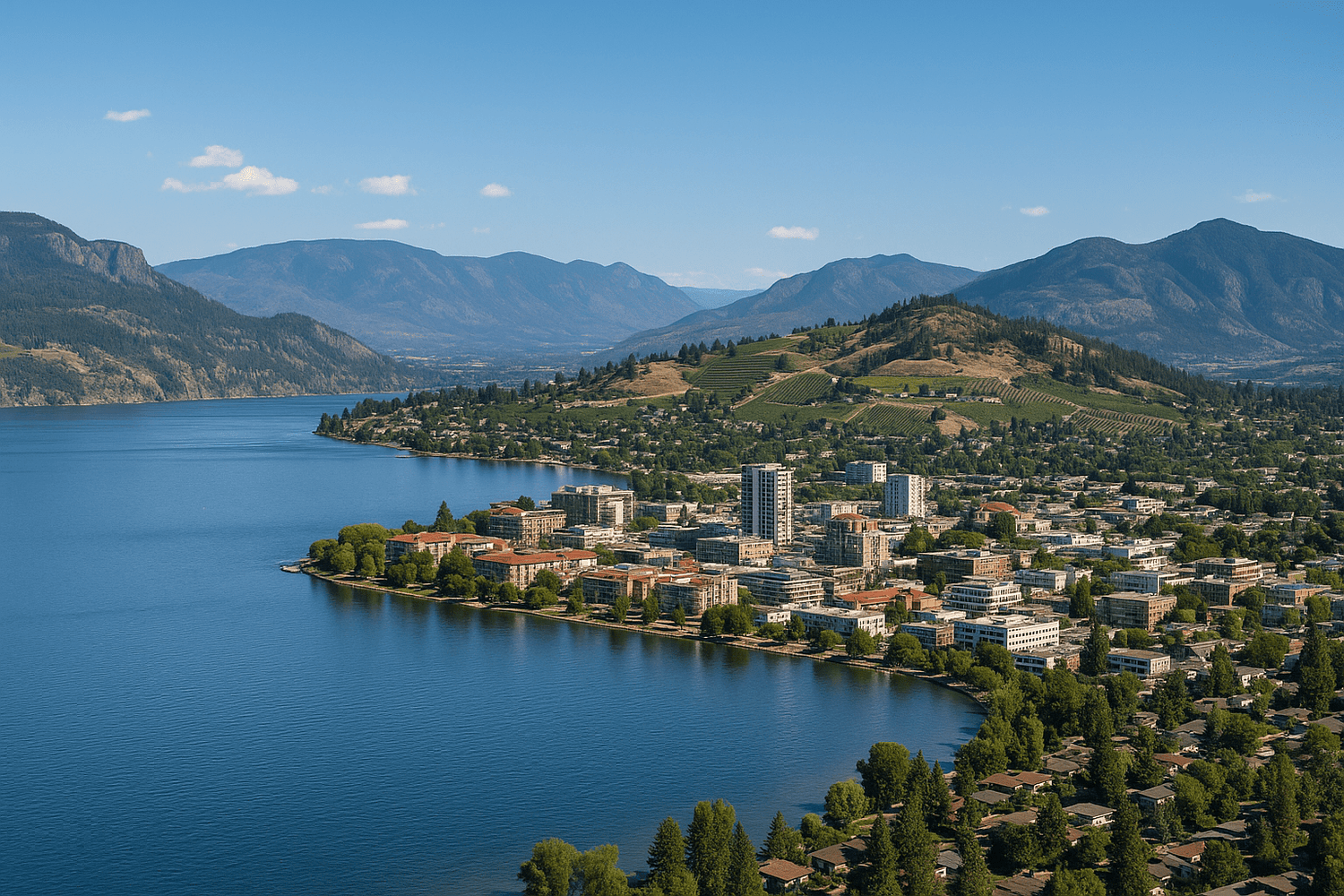 Kelowna, British Columbia city landscape