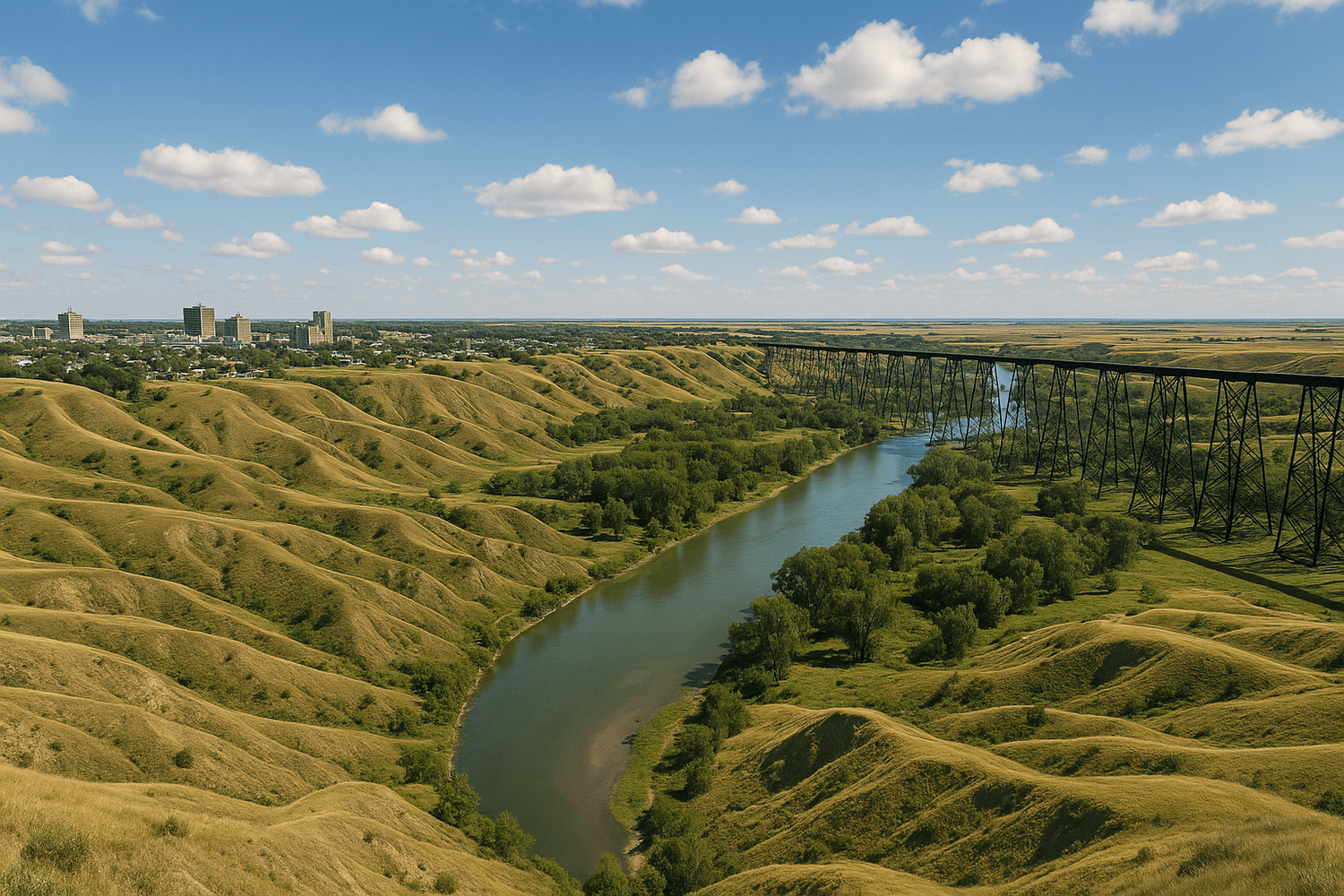 lethbride, alberta city landscape