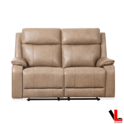 Levoluxe Brindle 60" Leather Match Power Reclining 2 Seater Loveseat - Available in 2 Colours