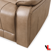 Levoluxe Brindle 60" Leather Match Power Reclining 2 Seater Loveseat - Available in 2 Colours