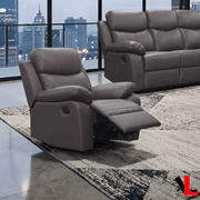 Levoluxe Chair Aveon 38.5" Pillow Top Arm Reclining Chair in Leather Match - Available in 3 Colours