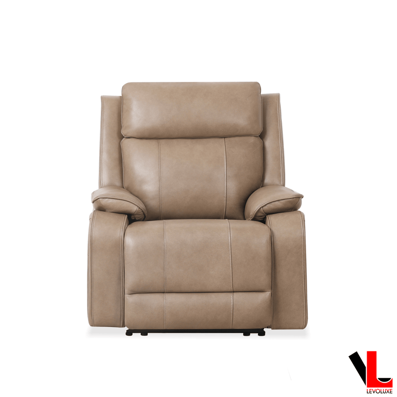 Levoluxe Chair Brindle 36.5" Leather Match Power Reclining Chair - Available in 2 Colours