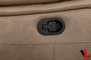 Levoluxe Chair Brindle 36.5" Leather Match Swivel Glider Reclining Chair - Available in 2 Colours
