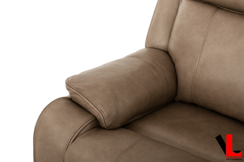 Levoluxe Chair Brindle 36.5" Leather Match Swivel Glider Reclining Chair - Available in 2 Colours