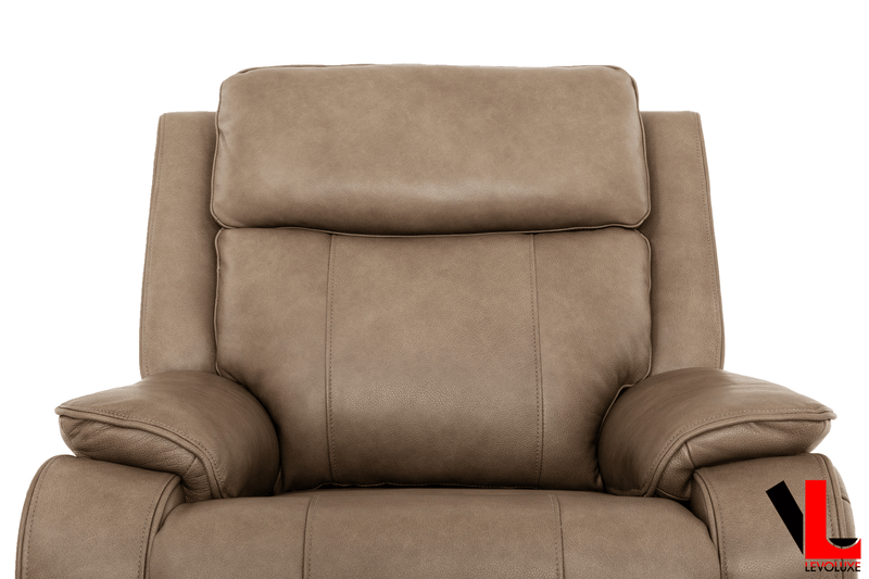 Levoluxe Chair Brindle 36.5" Leather Match Swivel Glider Reclining Chair - Available in 2 Colours