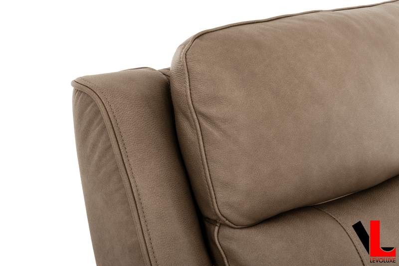 Levoluxe Chair Brindle 36.5" Leather Match Swivel Glider Reclining Chair - Available in 2 Colours