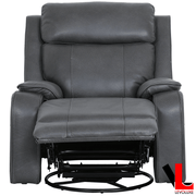 Levoluxe Chair Brindle 36.5" Leather Match Swivel Glider Reclining Chair - Available in 2 Colours