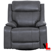 Levoluxe Chair Brindle 36.5" Leather Match Swivel Glider Reclining Chair - Available in 2 Colours