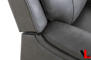 Levoluxe Chair Brindle 36.5" Leather Match Swivel Glider Reclining Chair - Available in 2 Colours