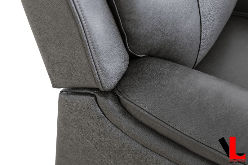 Levoluxe Chair Brindle 36.5" Leather Match Swivel Glider Reclining Chair - Available in 2 Colours
