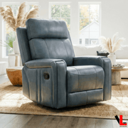 Levoluxe Chair Cavron 37" Leather Match Power Glider Reclining Chair with Power Headrest - Available in 2 Colours
