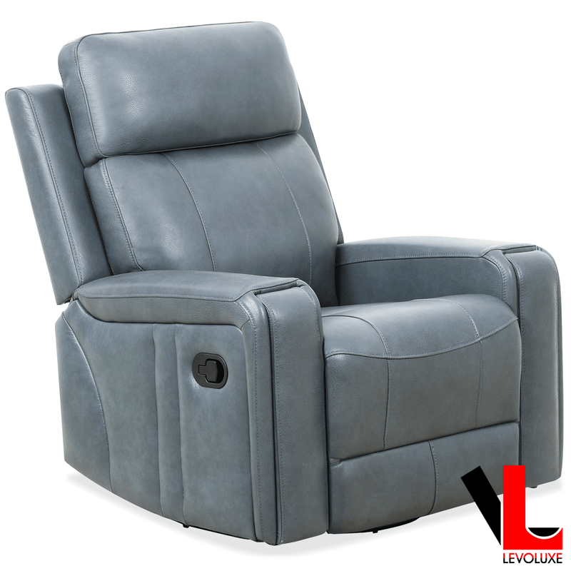 Levoluxe Chair Cavron 37" Leather Match Swivel Glider Reclining Chair - Available in 2 Colours