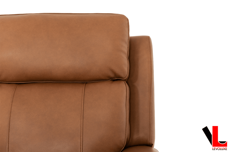 Levoluxe Chair Cavron 37" Leather Match Swivel Glider Reclining Chair - Available in 2 Colours